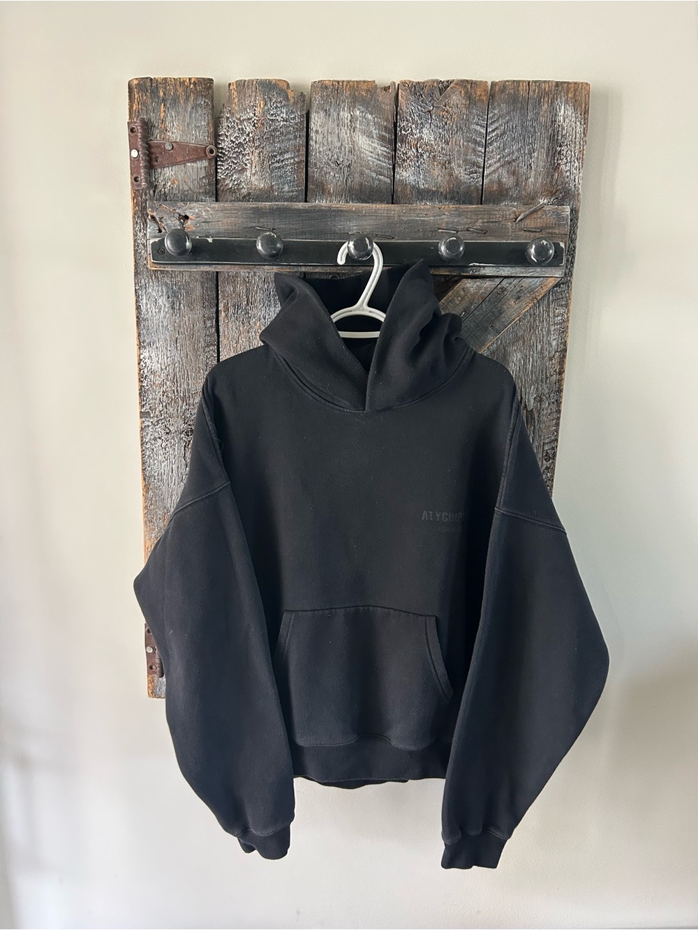 Men's Atychiphobia Fear of Failure Hooded Pullover Sweatshirt Black